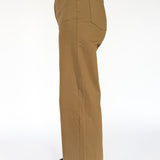 High Rise Twill Pants- Coffee