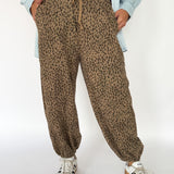 Leopard Terry Joggers - Ana Patricia Boutique