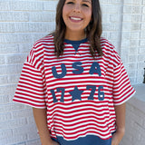 USA 1776 Top-Red - Ana Patricia Boutique