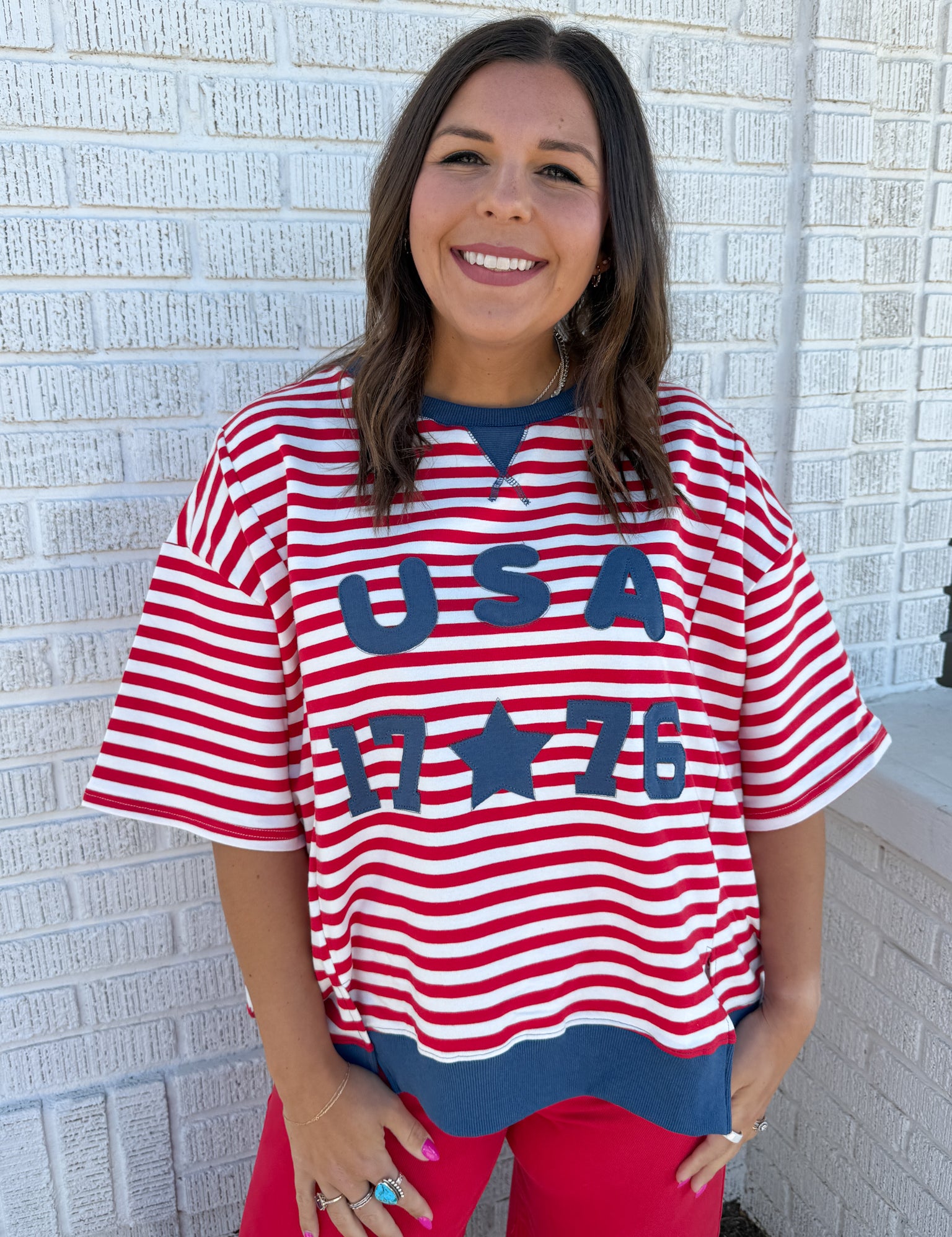 USA 1776 Top-Red - Ana Patricia Boutique