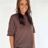 Crewneck Sweater- Brown