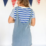 Overall Dress- Denim