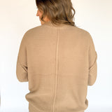 V Neck Waffleknit Cardigan- Dark Taupe - Ana Patricia Boutique