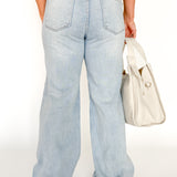 Tummy Control Mid Rise Wide Leg Jeans - Ana Patricia Boutique