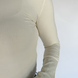 Essential Ribbed Top- Ivory - Ana Patricia Boutique