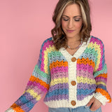 Rainbow Chunky Sweater - Ana Patricia Boutique