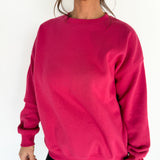 Crewneck Fleece-Pink