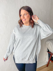 Couch Club Sweatshirt- Heather Grey