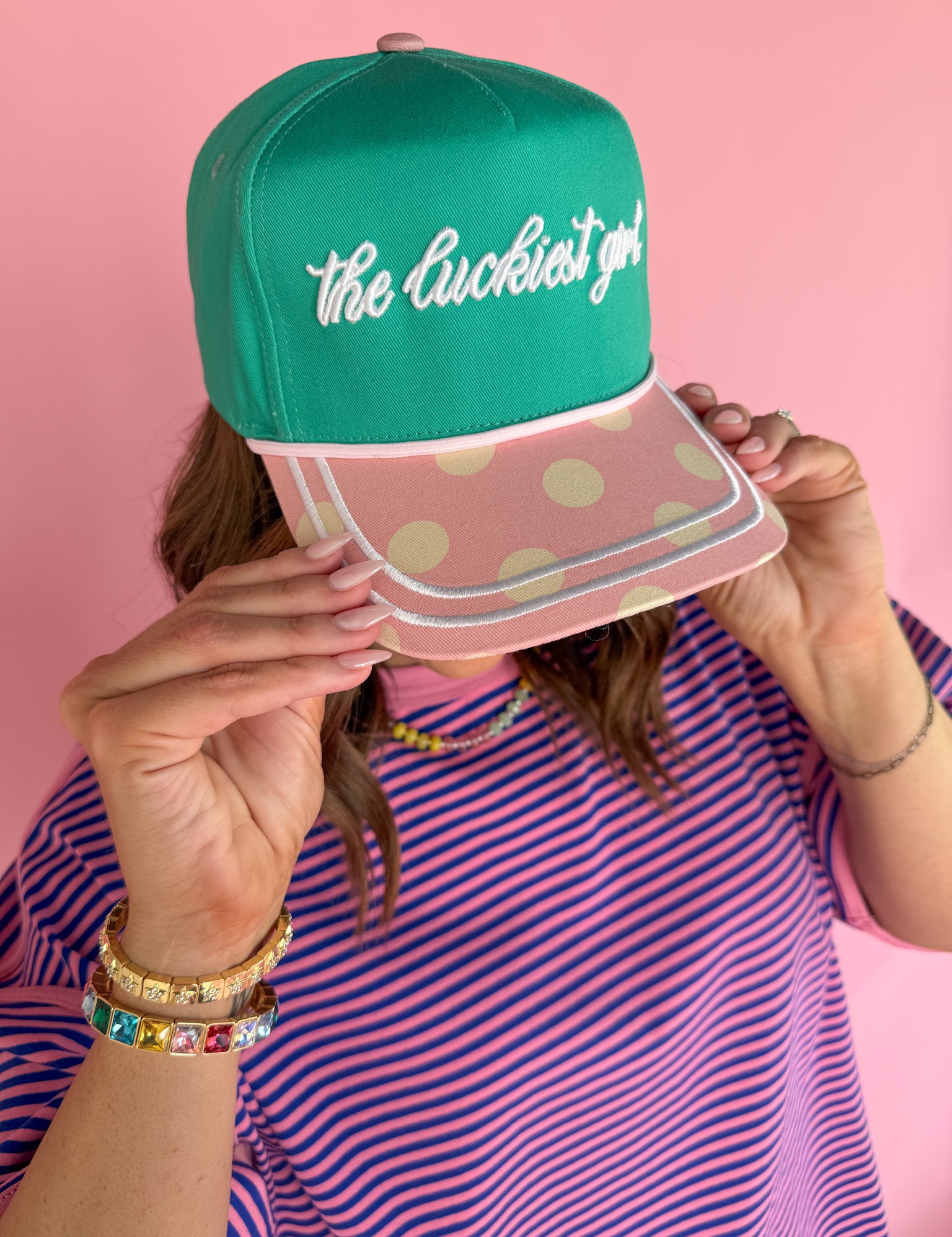 Luckiest Girl Trucker Hat - Ana Patricia Boutique