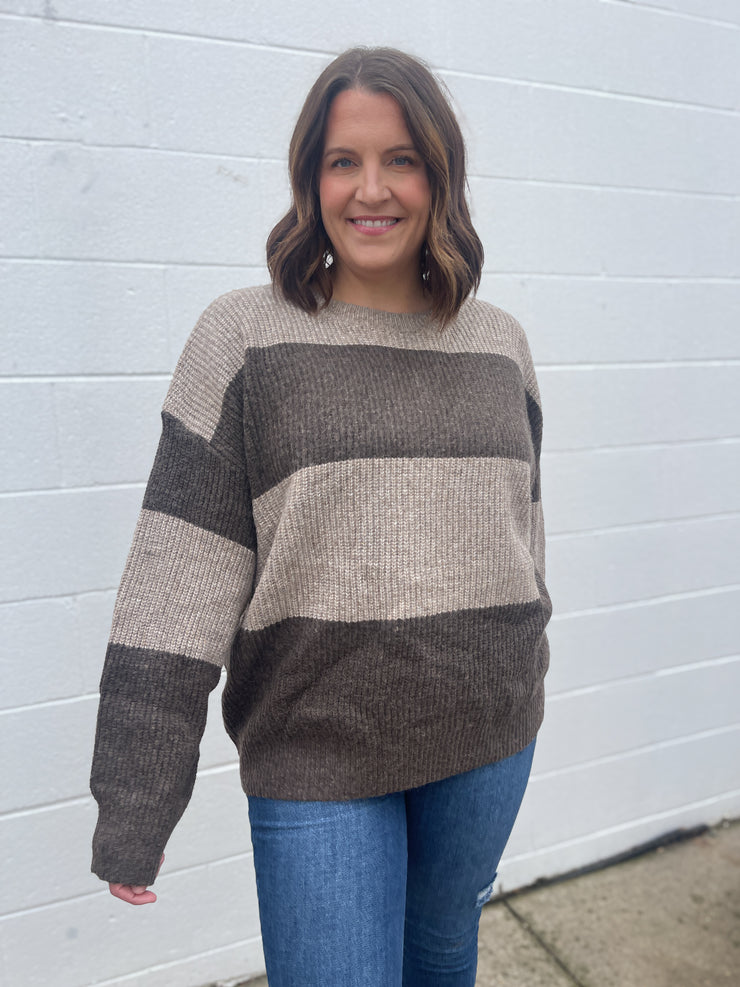 The Drea Sweater- Brown