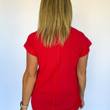 They Ivy Basic Tee- Cherry Red