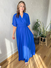 Radiant Bliss Maxi Dress- Royal Blue