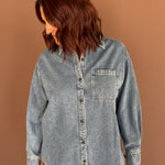 Denim Button Up Shirt - Ana Patricia Boutique