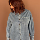 Denim Button Up Shirt - Ana Patricia Boutique