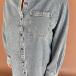 Denim Button Up Shirt - Ana Patricia Boutique