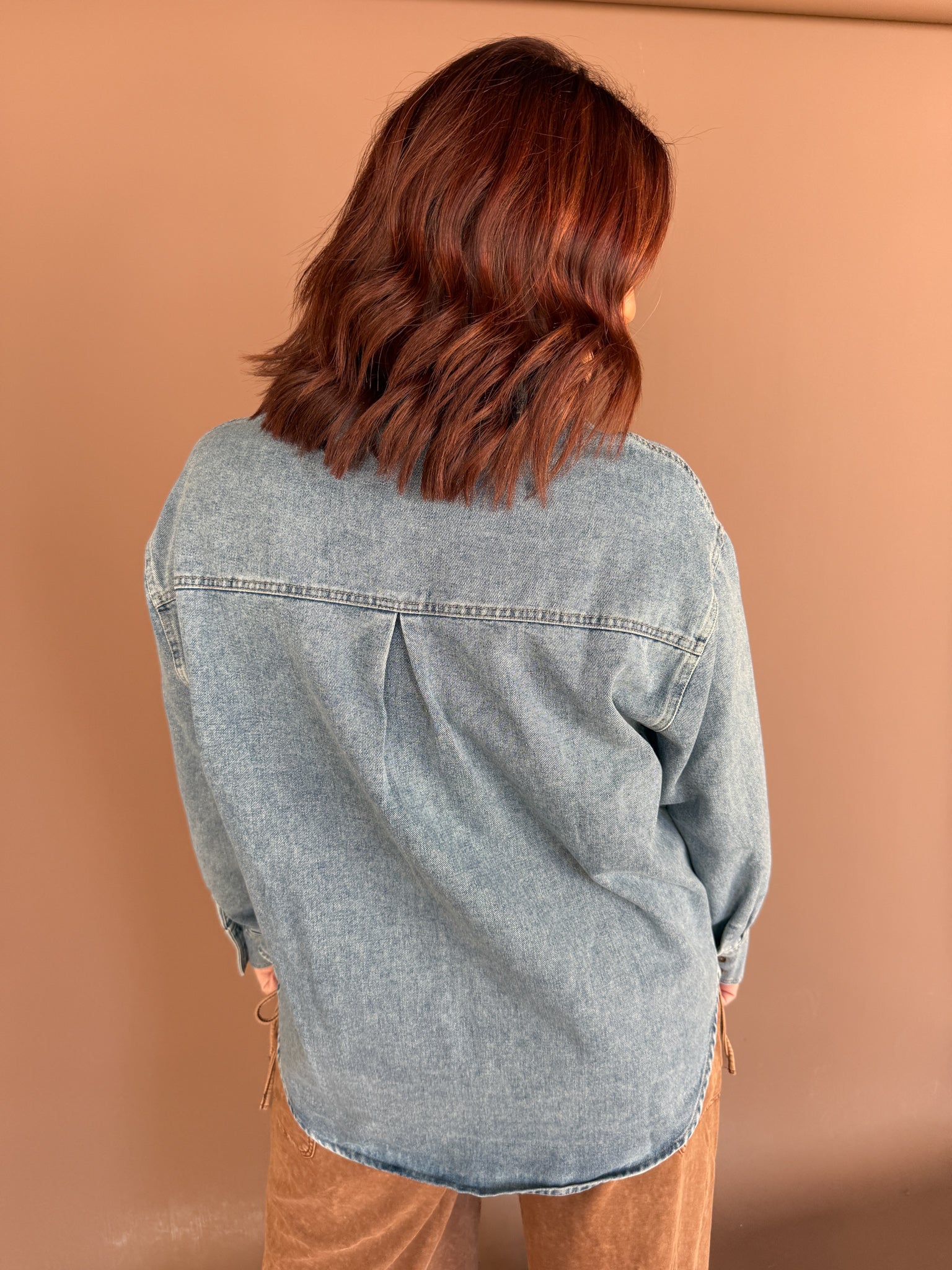 Denim Button Up Shirt - Ana Patricia Boutique