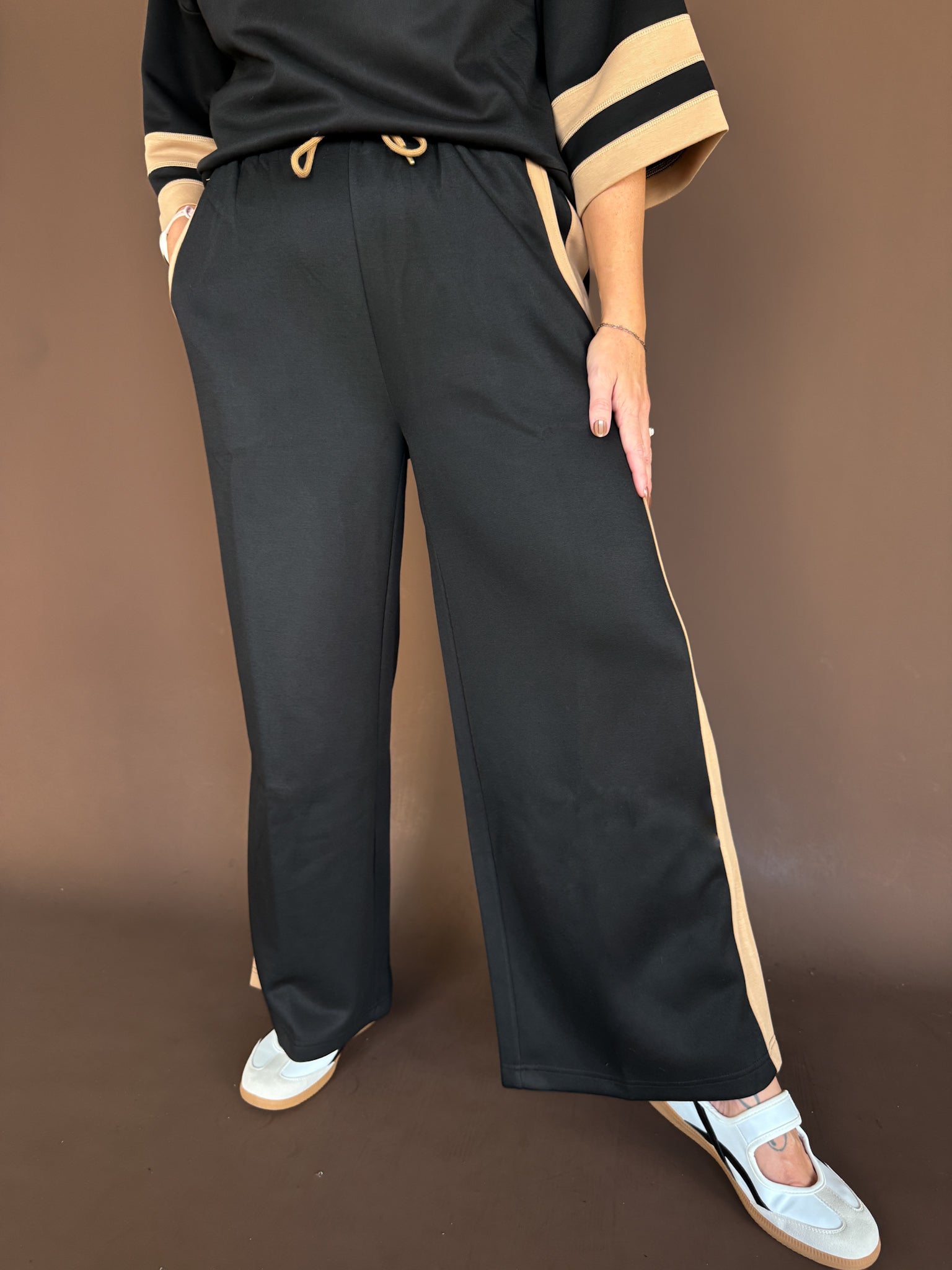 Causal Side Accent Pants - Ana Patricia Boutique