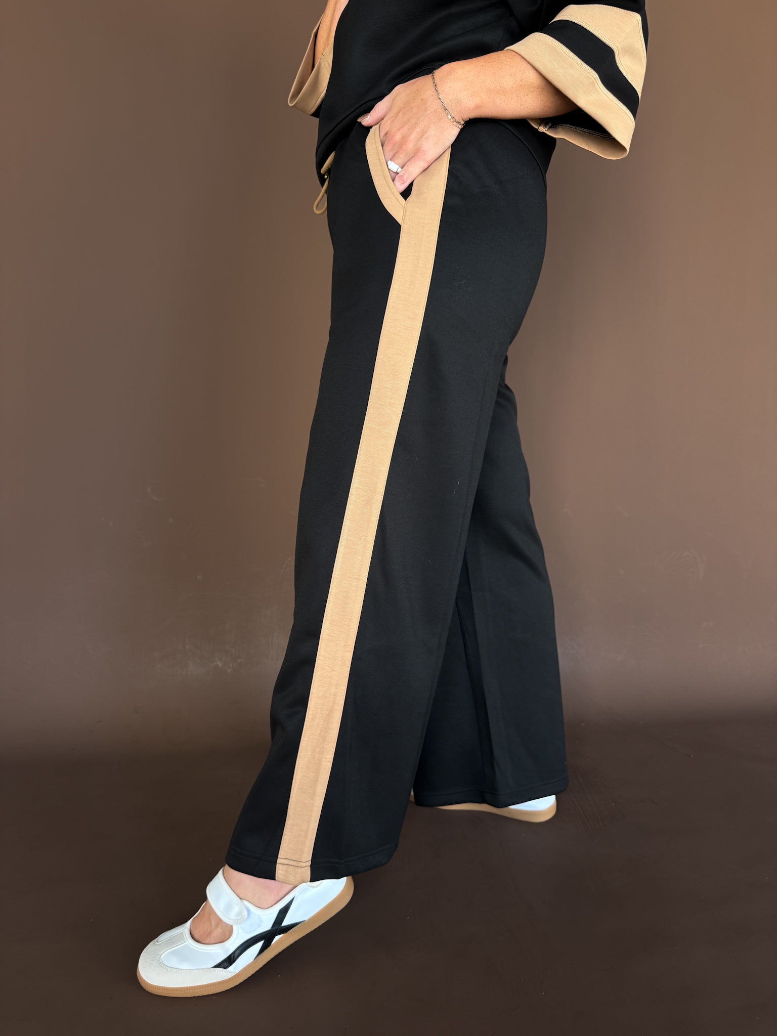 Causal Side Accent Pants - Ana Patricia Boutique