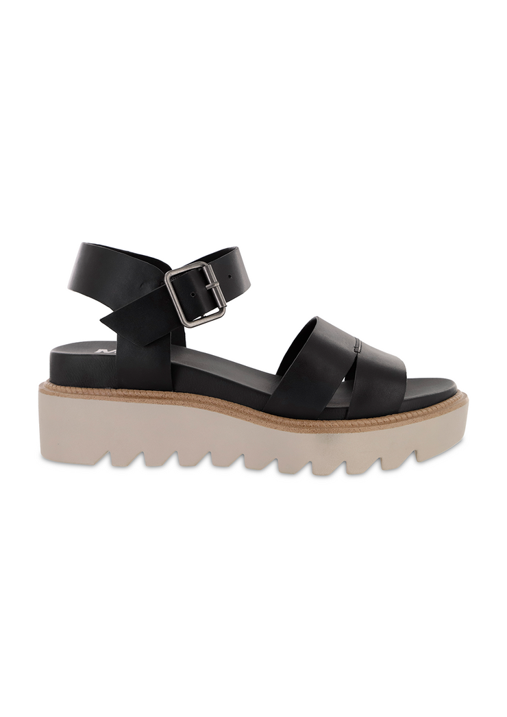 MIA Jovie Platform Sandals- Black