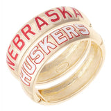 Nebraska Huskers Metal Hinge Bracelets