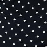 Mock Neck Polka Dot Top- Navy - Ana Patricia Boutique