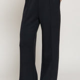 Soft Scuba Wide Pants- Black