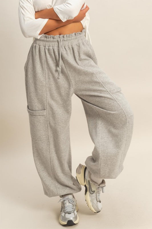 Burnout Joggers-Grey - Ana Patricia Boutique