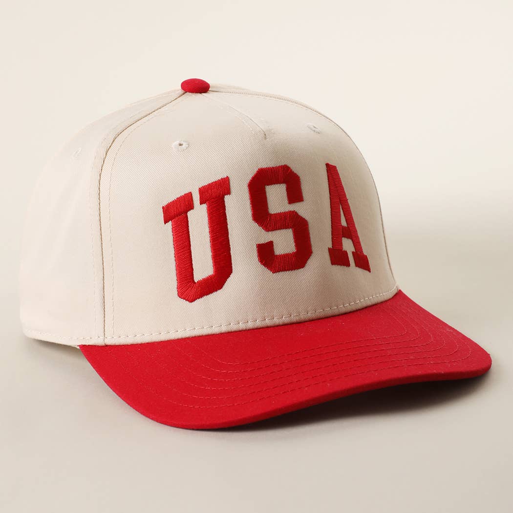 USA Embroidered OTTO Mid Profile Trucker Cap - Ana Patricia Boutique