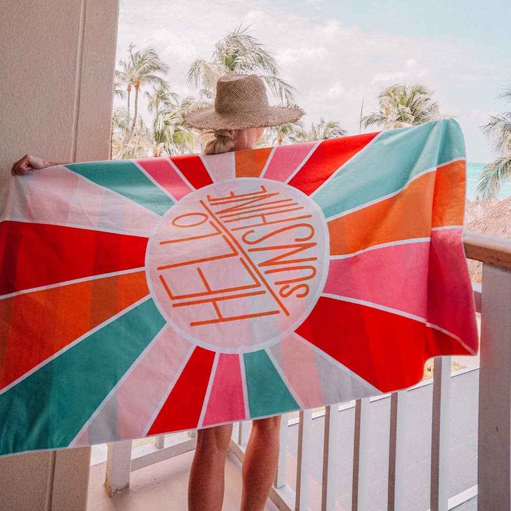 Hello Sunshine Quick Dry Towel - Ana Patricia Boutique