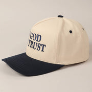 In God We Trust Trucker Hat- Navy