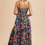 Bright Floral Print Maxi Dress - Ana Patricia Boutique