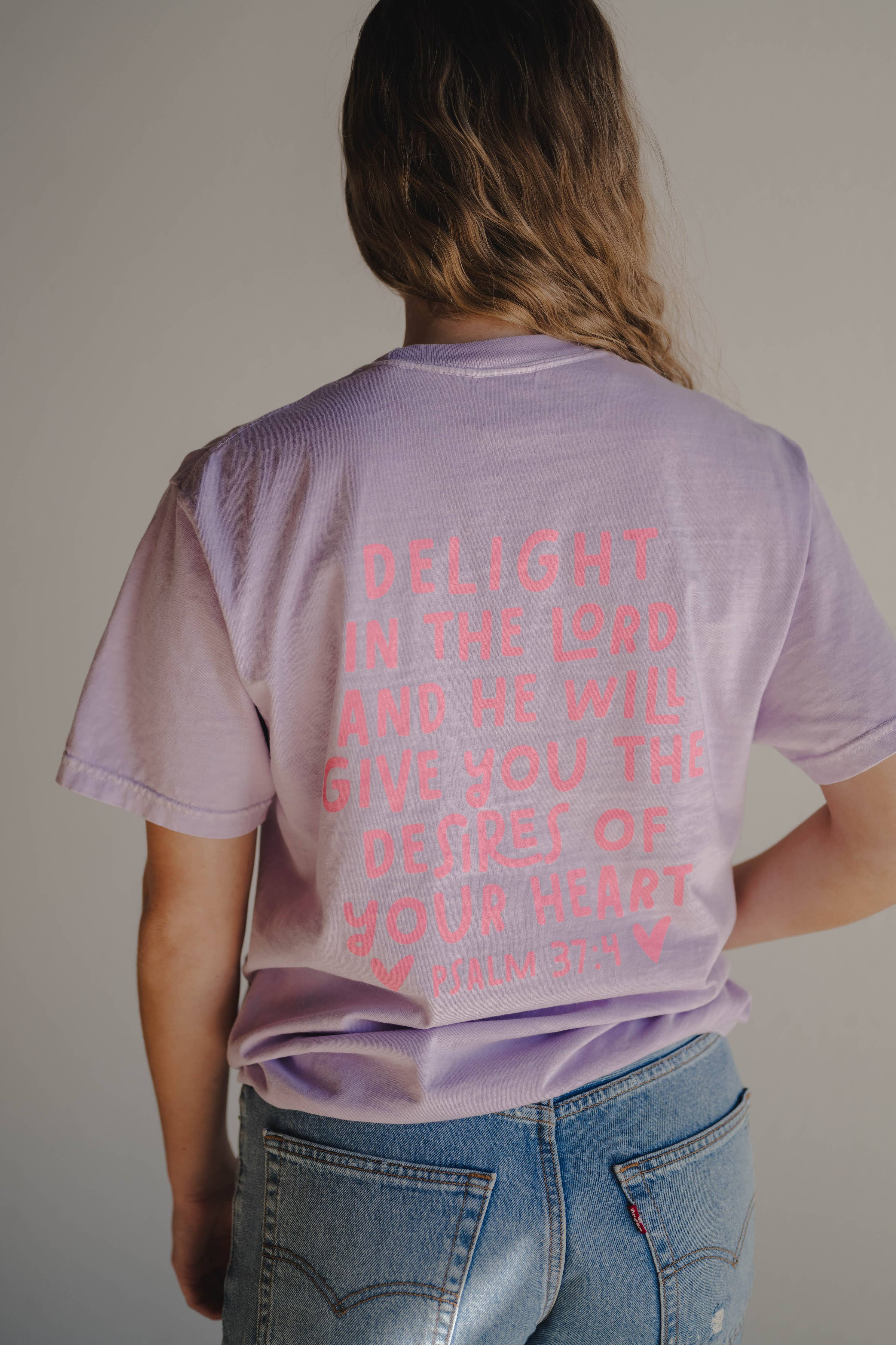 Delight In The Lord Tee - Ana Patricia Boutique