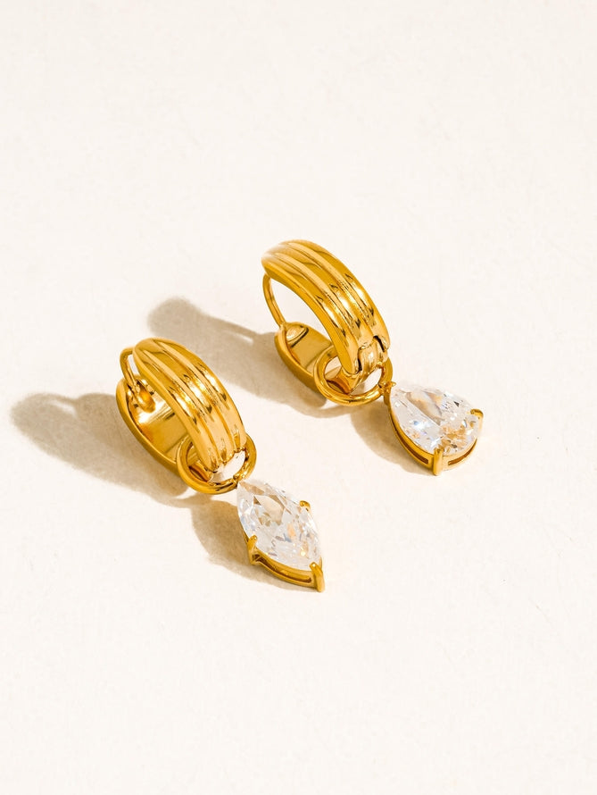 Teardrop Mis Match Earrings - Ana Patricia Boutique