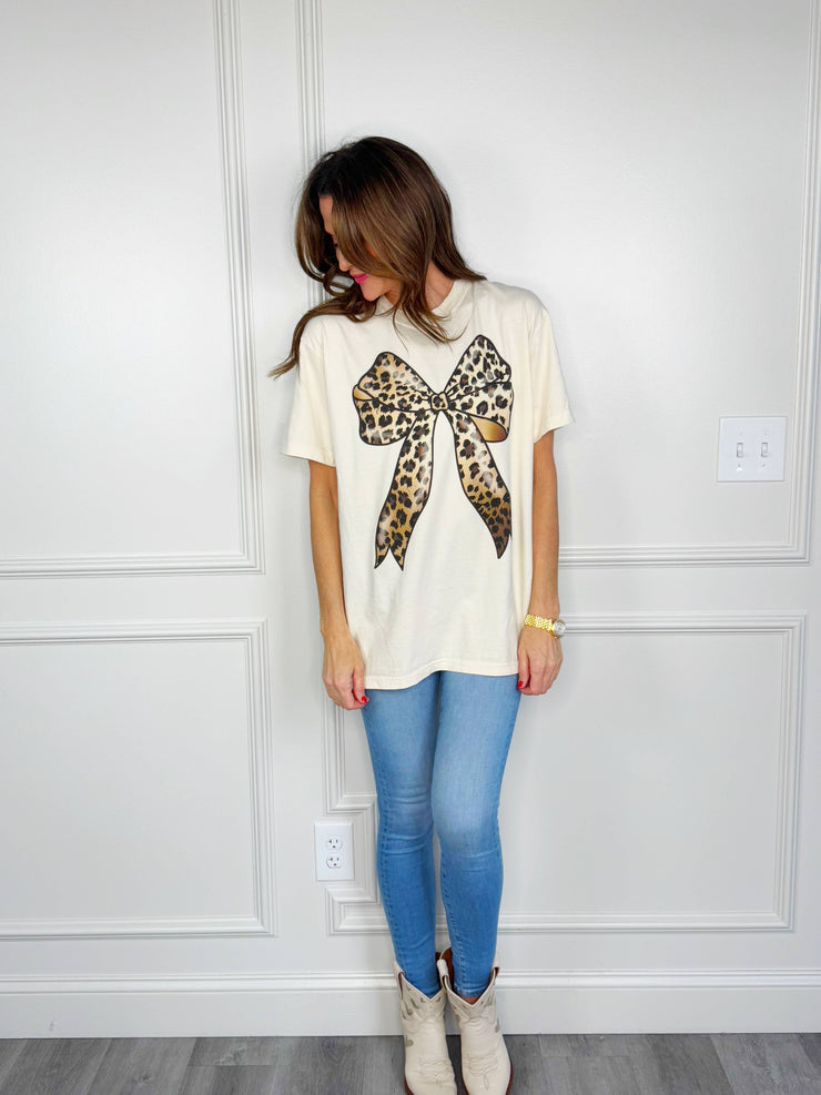 Leopard Bow Tee