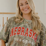 Nebraska Huskers Camo Tee