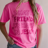 What A Friend Tee- Pink