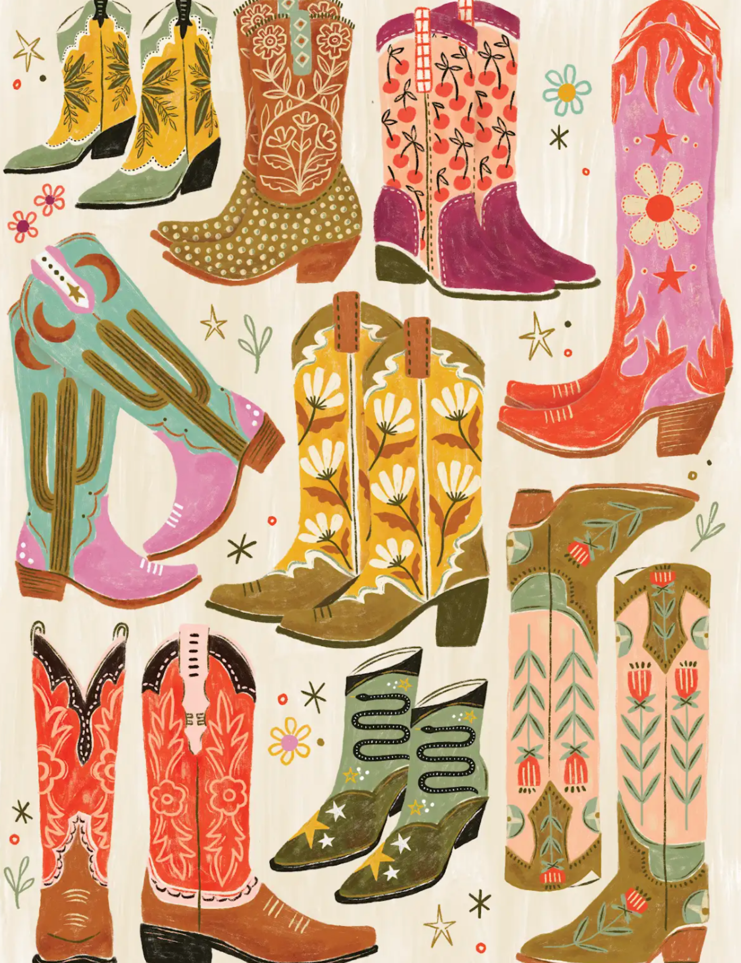 Boot Scootin' Boogie! 1000 Piece Western Cowboy Boot Puzzle - Ana Patricia Boutique