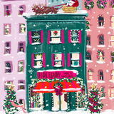 City Sidewalks 1000 Piece Holiday Christmas Puzzle - Ana Patricia Boutique