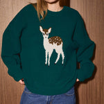 Deer Graphic Sweater - Ana Patricia Boutique