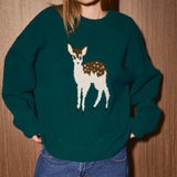 Deer Graphic Sweater - Ana Patricia Boutique