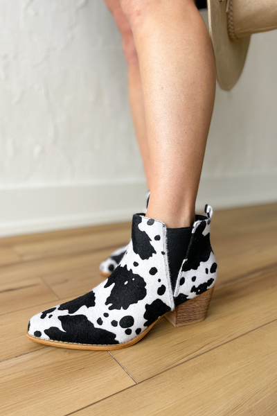 cow print boots