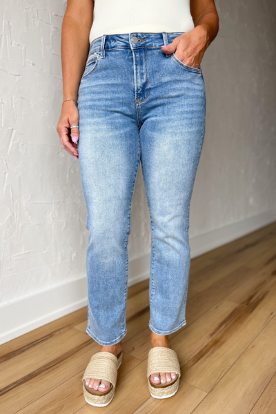 The Jenna High Rise Ankle Jean