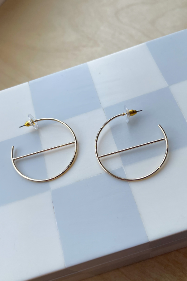 The Kia Open Hoop Earrings- Gold