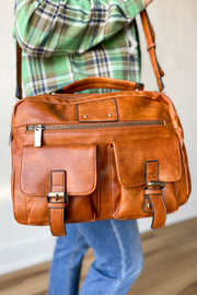 The Messenger Satchel- Cognac