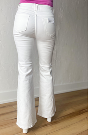 The Lauren High Rise Flare Jeans- White