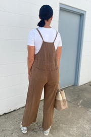 Chill Vibes Jumpsuit- Brown