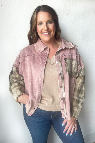 The Sadie Jacket- Blush