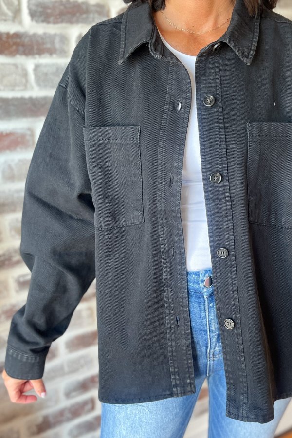 Simply Stated Jacket- Black