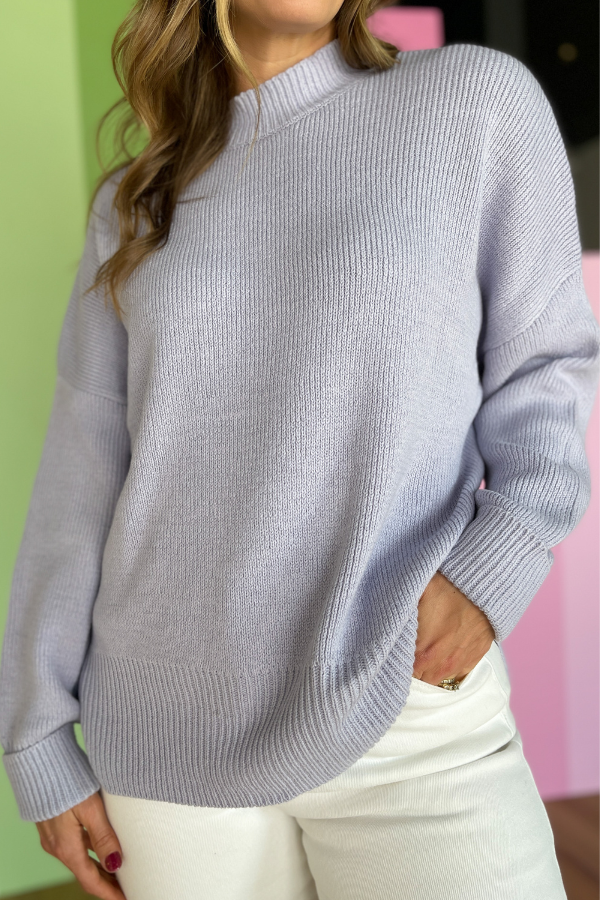 Free Your Mind Sweater- Dusty Lilac