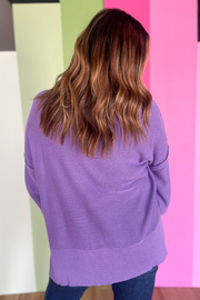 Sleek Style Sweater-Purple
